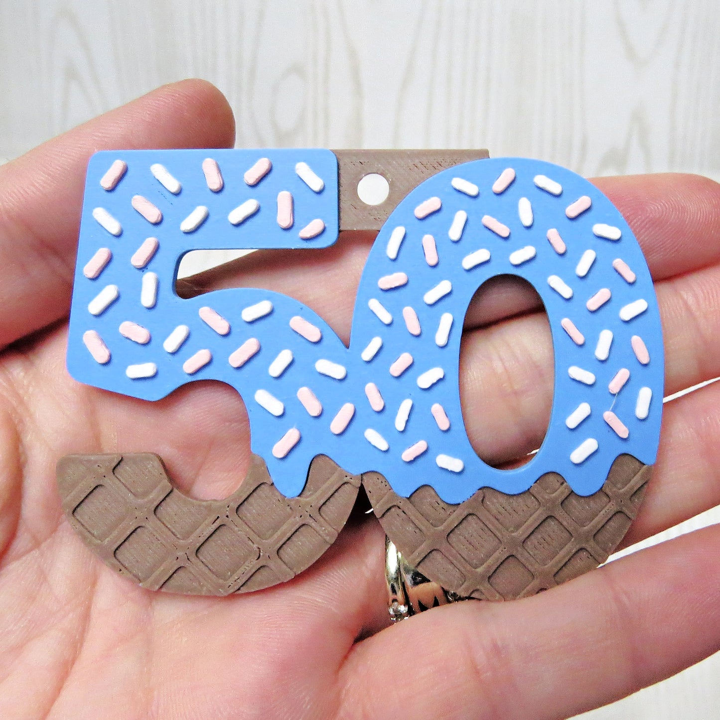 Personalized Drip Baseball or Softball Number Bag Tag - strap or handle detail