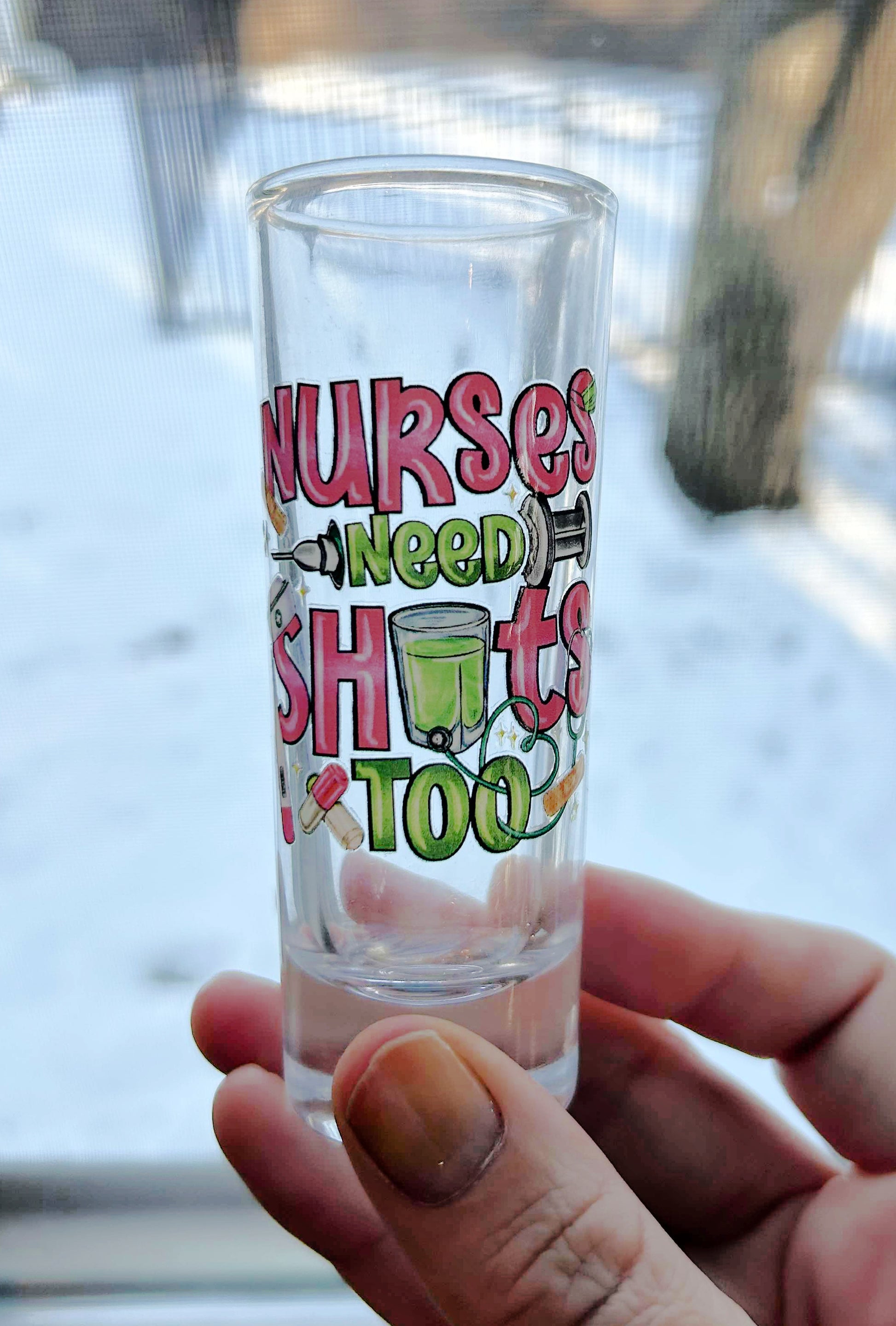 nurses-need-shots-too-pink-and-green-funny-shot-glass