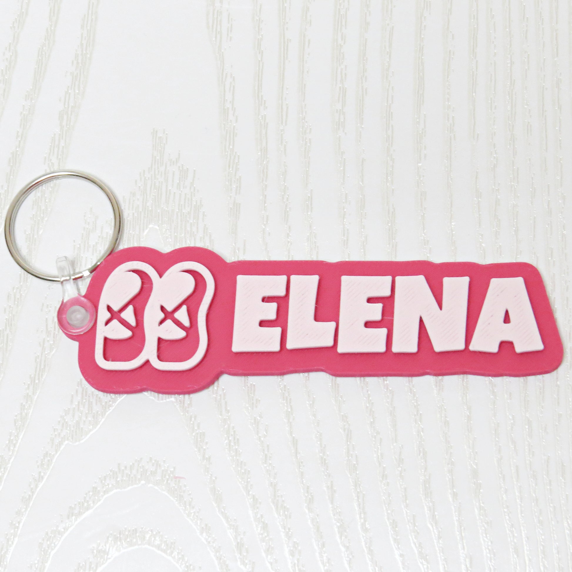 personalized ballerina ballet shoes name keychain 3d printed dance bag tag for dancers