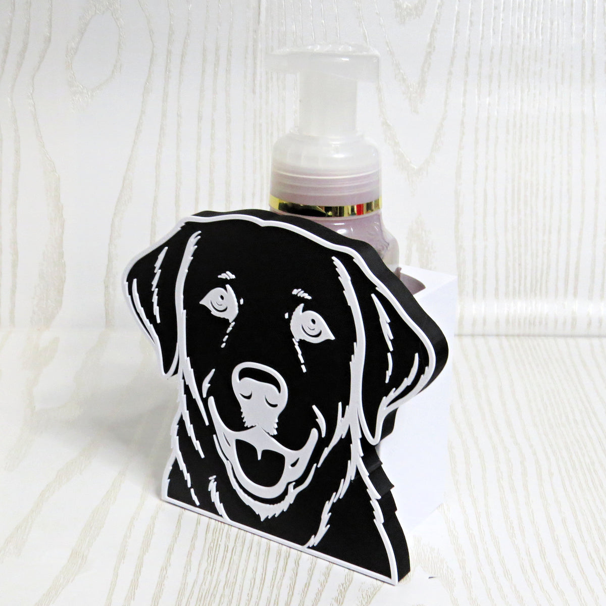 Labrador Foaming Soap Holder — Bath and Body Works Compatible Dog Bathroom Decor Stand