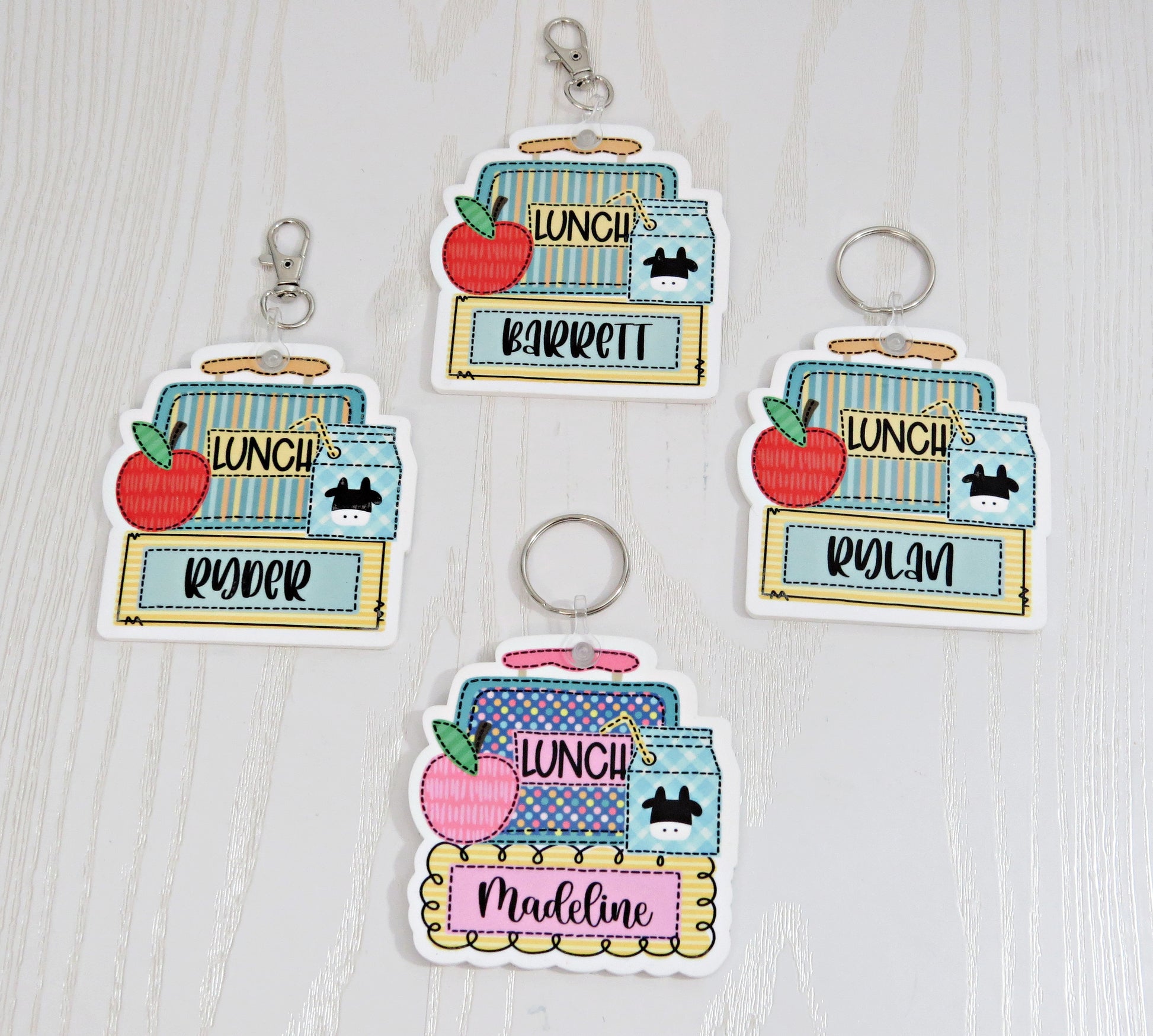 personalized-lunchbox-bag-tags-with-names-lantz-and-anslee-school-supplies-crayons-scissors