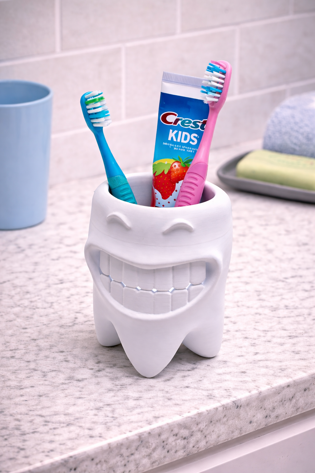 Smiling Tooth Holder - alternate angle view