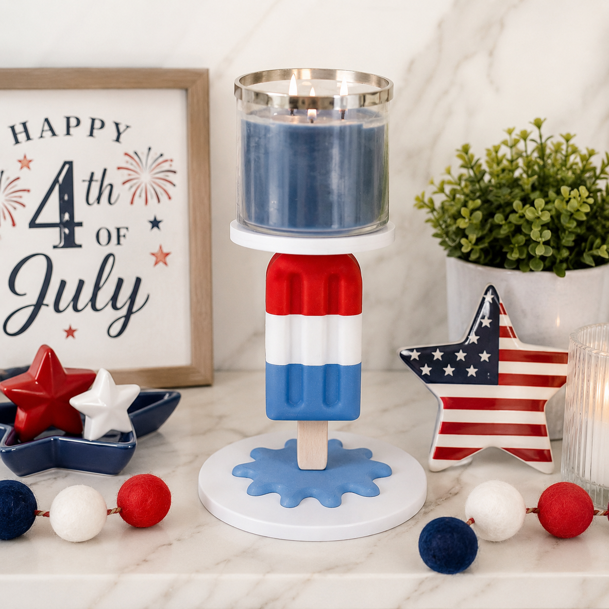 red-white-blue-3d-printed-patriotic-popsicle-candle-holder-melting-drip-base-july-4th-independence-day-decor