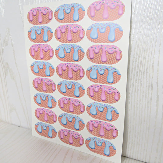Sports Eye Drip Temporary Tattoo Strips - No Mess for Baseball Football Softball Fans on Game Day - Made in The USA Fast Application