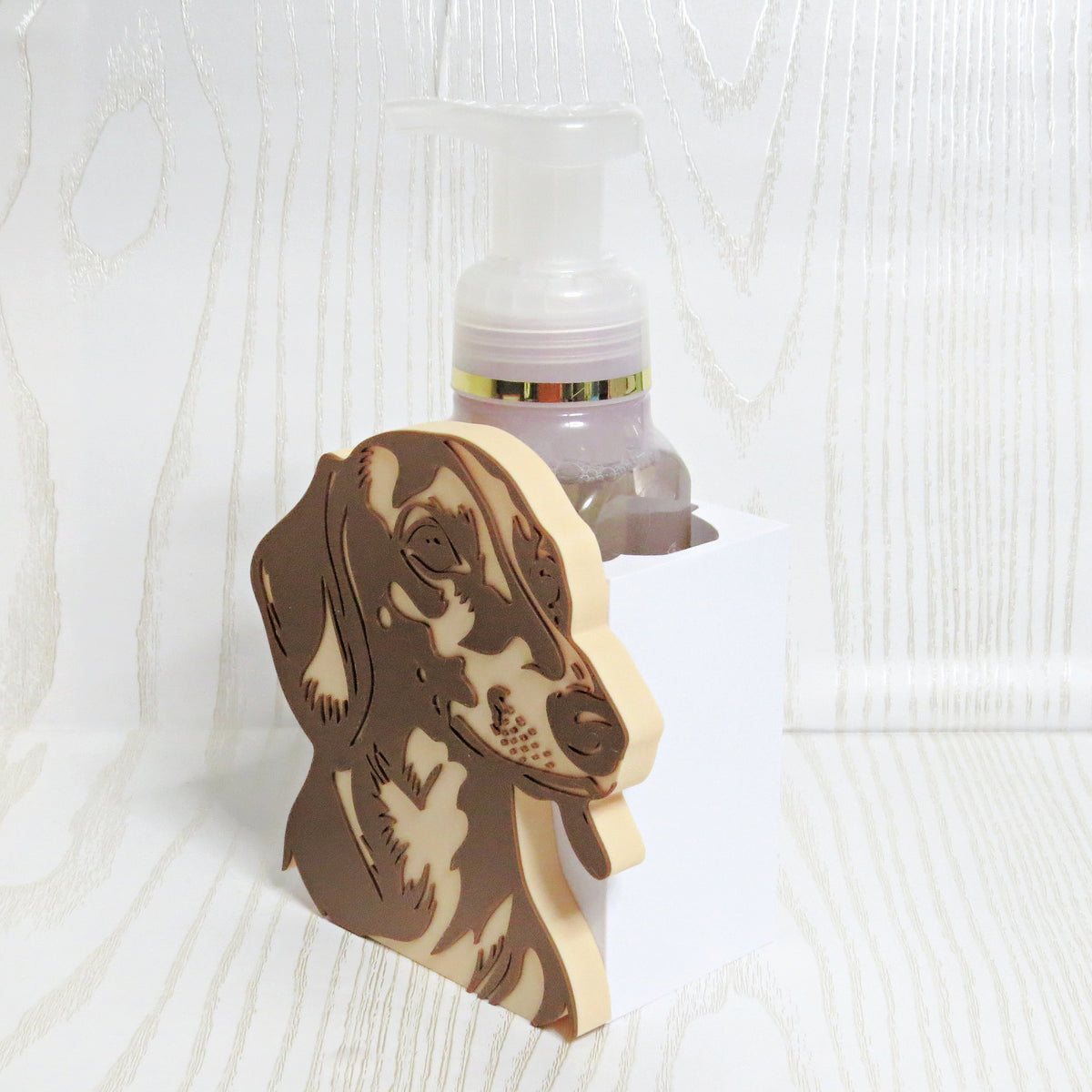 Dachshund Foaming Soap Holder — Bath and Body Works Compatible Dog Bathroom Decor Stand