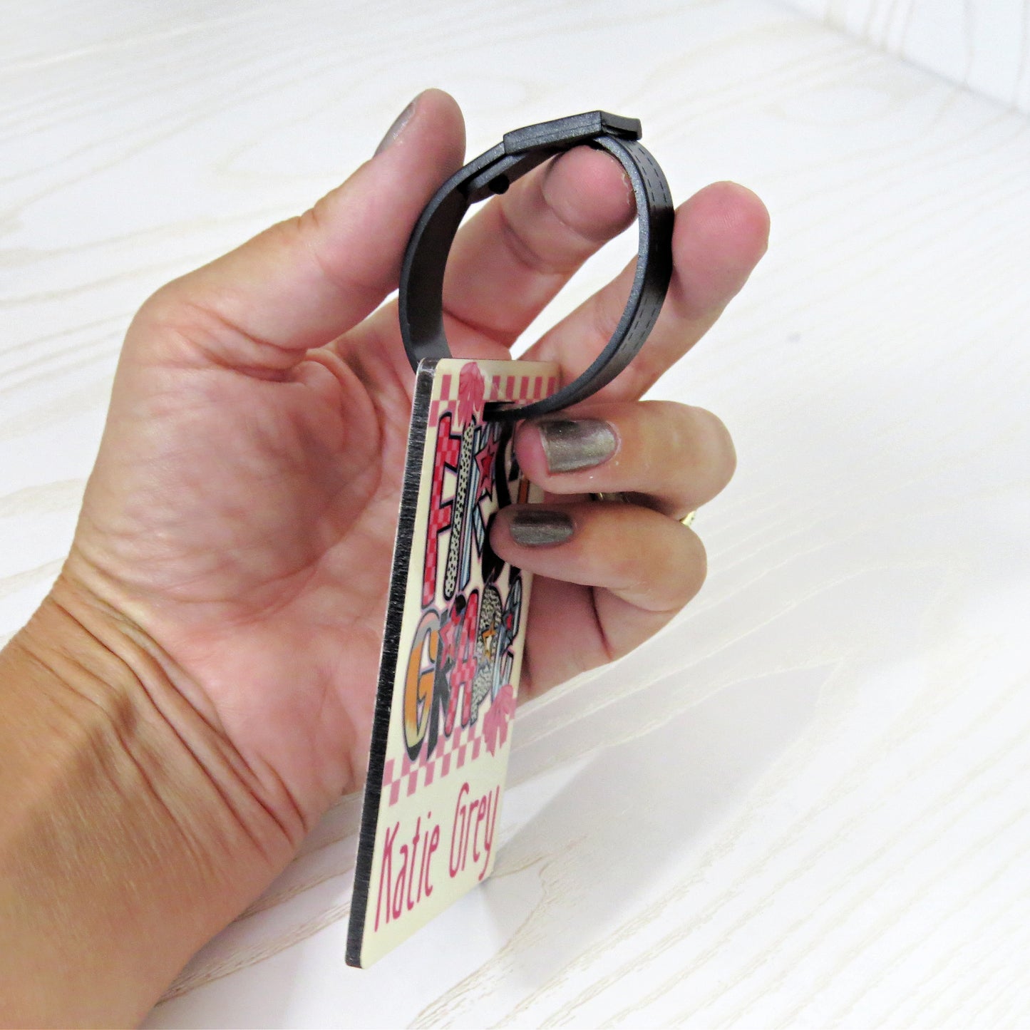 Personalized Girls Bag Tag – Pre-K through 5th Grade