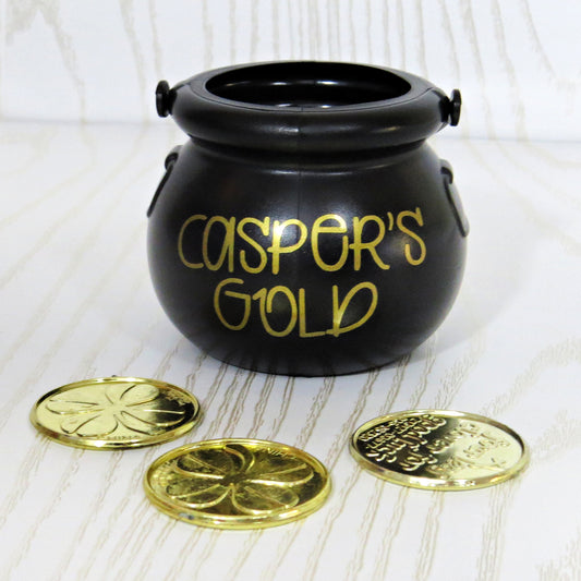 Personalized St Patricks Day Pot of Gold  - Kids St Patricks Day Gift - St Pattys Pot of Gold - Leprechaun Pot of Gold -Leprechaun Trap Gift- Leprechaun Gift