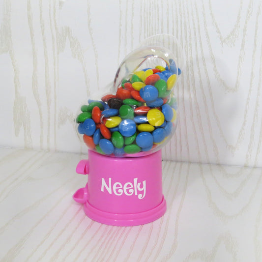 Personalized Candy Gumball Machine Easter Gift for Kids - Custom Gift with Name - Easter Egg Basket Gift