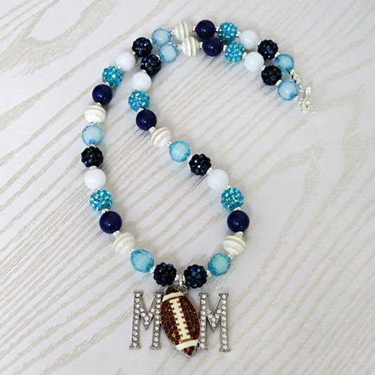 Womens Berlin Football Mom Necklace