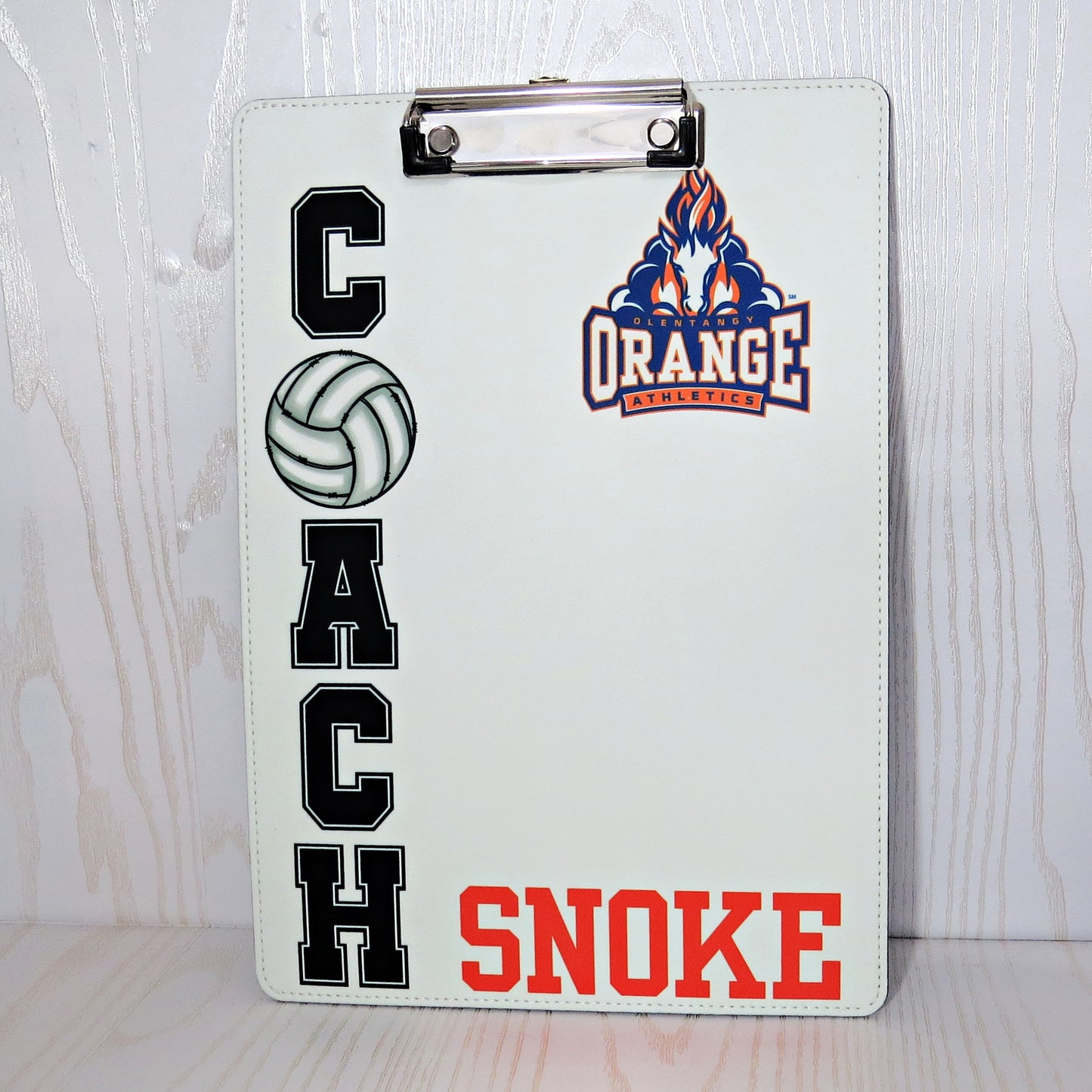Personalized Volleyball Coach Clipboard – Custom Name Sports Gift
