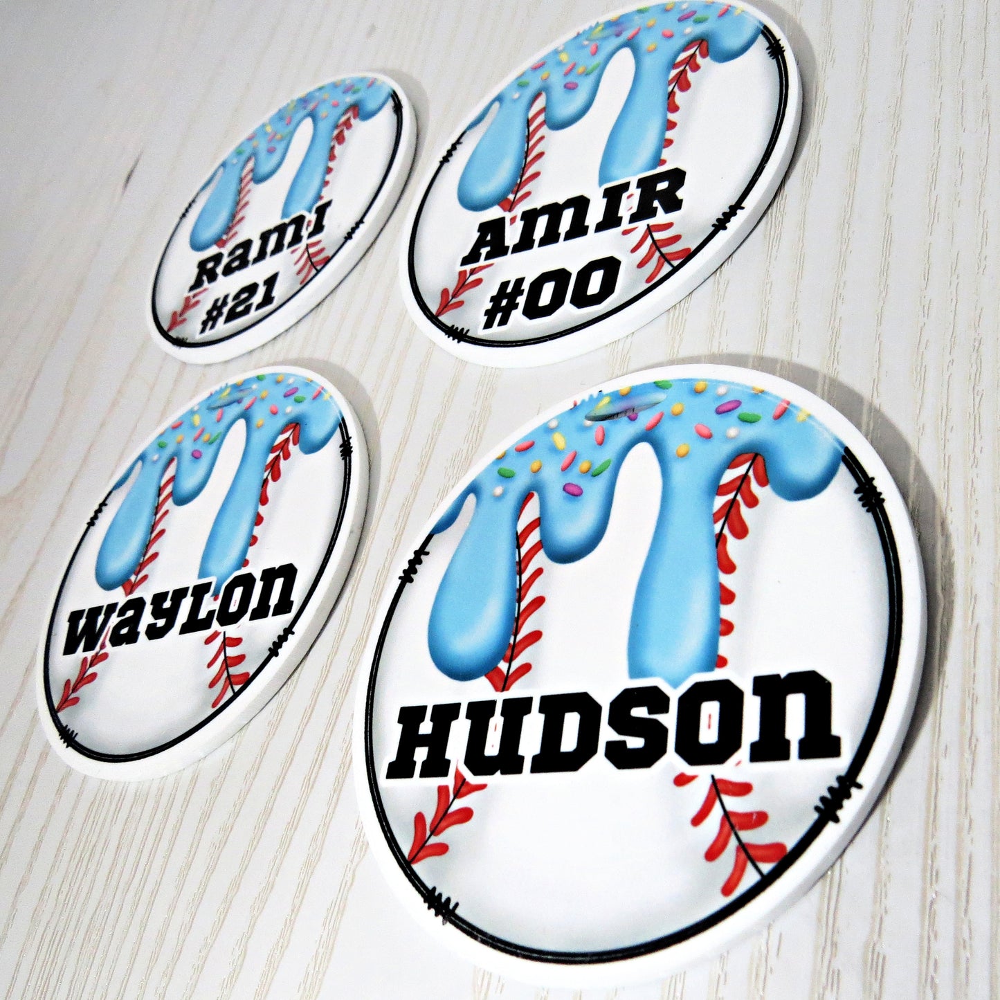 Personalized Baseball Bag Tag – Custom Drip Sports Tag for Kids