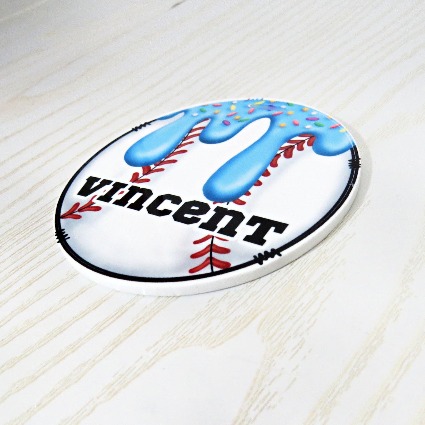Personalized Baseball Bag Tag – Custom Drip Sports Tag for Kids