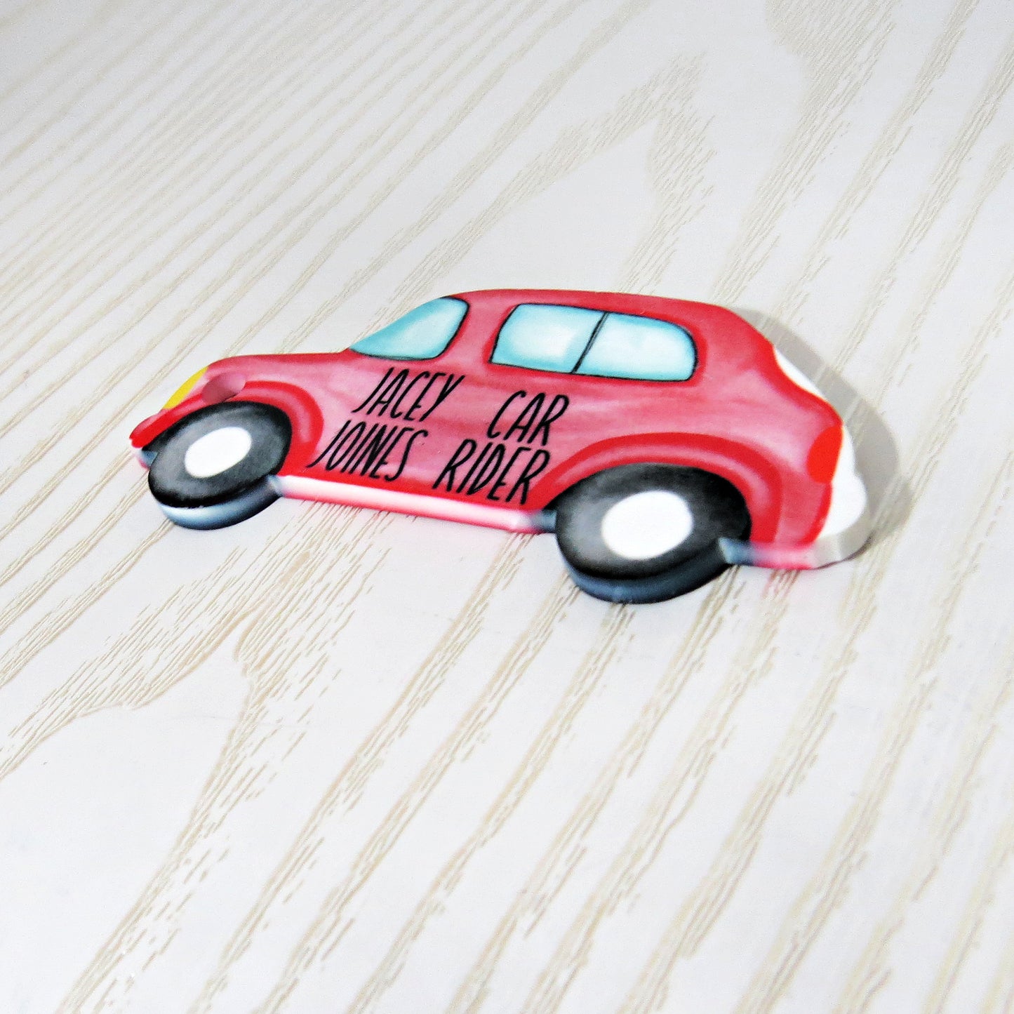 Custom Car Rider Tag for School Pick-Up – Personalized Name Keychain for Backpack, Bag, or Rearview Mirror – Back to School ID Sign – End of Year Student Gift