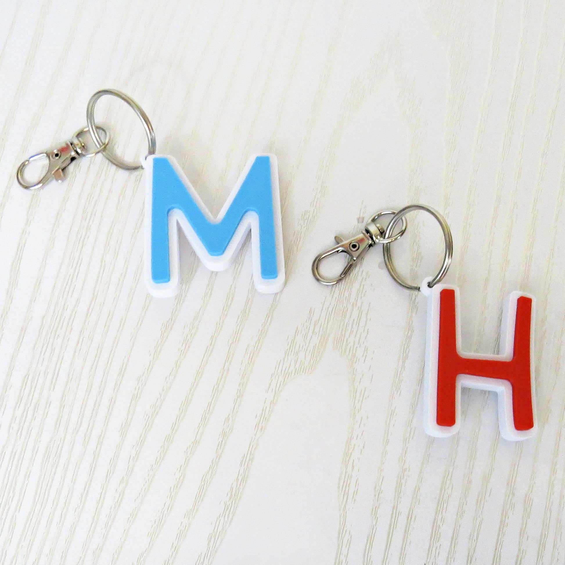 3D Personalized Initial Keychain - Custom Letter Keyring Gift - size reference