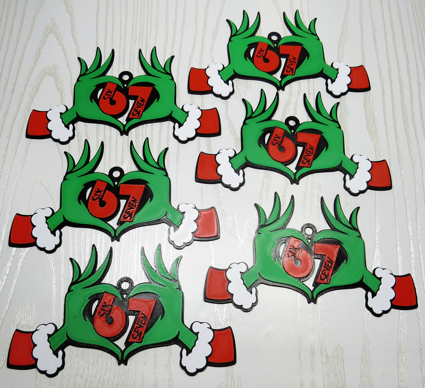 Green Hand 67 Christmas Ornament