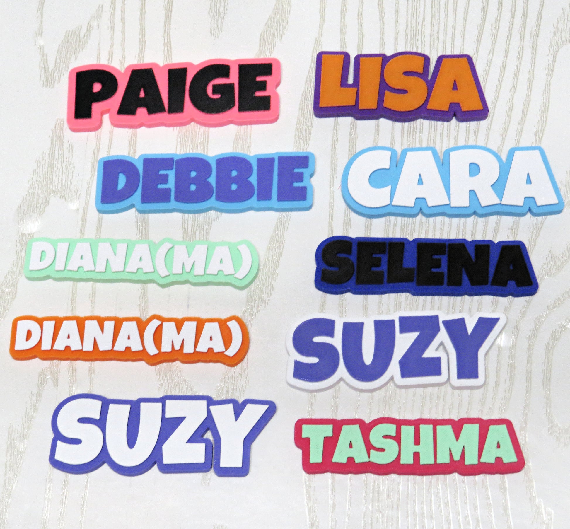 Personalized 3D Printed Name Magnet for Fridge Locker or Classroom Decor - packaging view