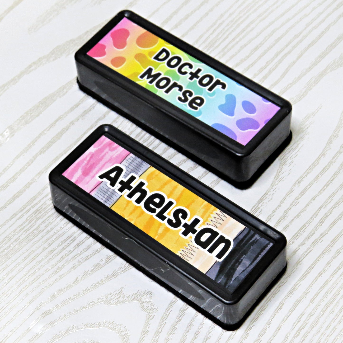 Personalized Teacher Chalkboard Eraser Appreciation Gift - alternate angle view