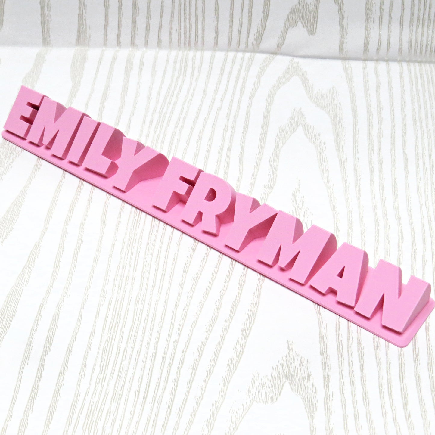 Personalized 3D Printed Nameplate – Custom Teacher Desk Sign