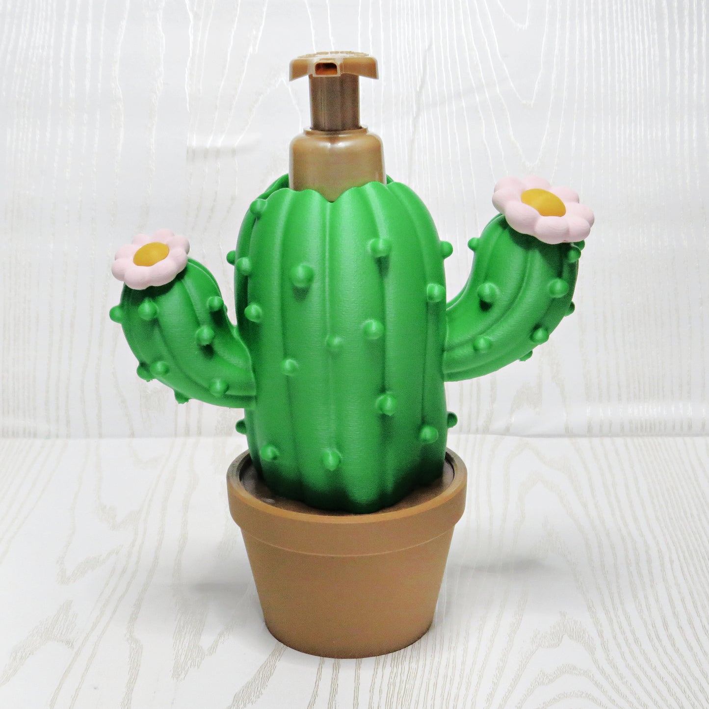 Cactus foaming soap holder for bath and body works bottle