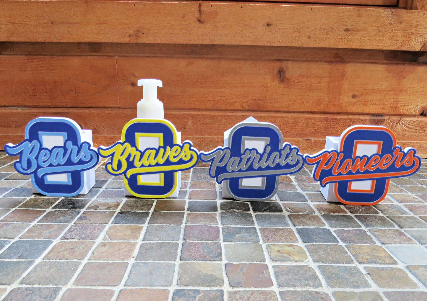 Olentangy High School BBW Soap Holder – Braves Bears Patriots Pioneers School Spirit Bathroom Decor