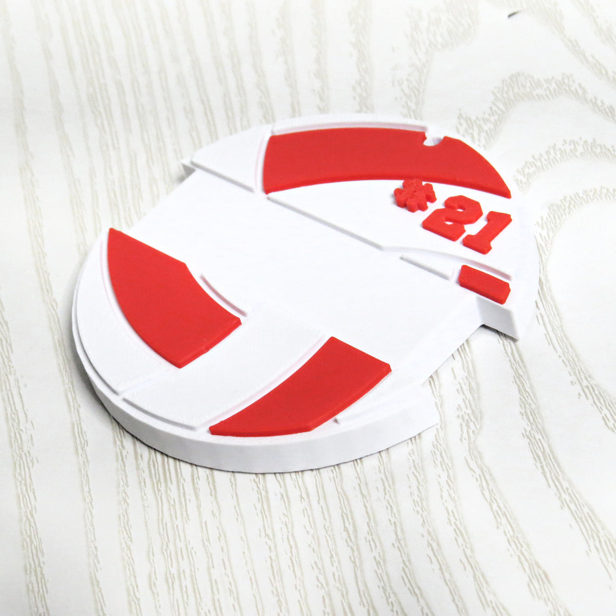 Volleyball Hair Tie Bag Tag – 3D Printed Personalized Jersey Number Sports Accessory