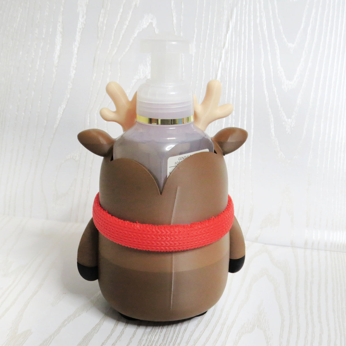 Reindeer Foaming Soap Holder — Christmas Holiday Bathroom Decor for BBW Bottles