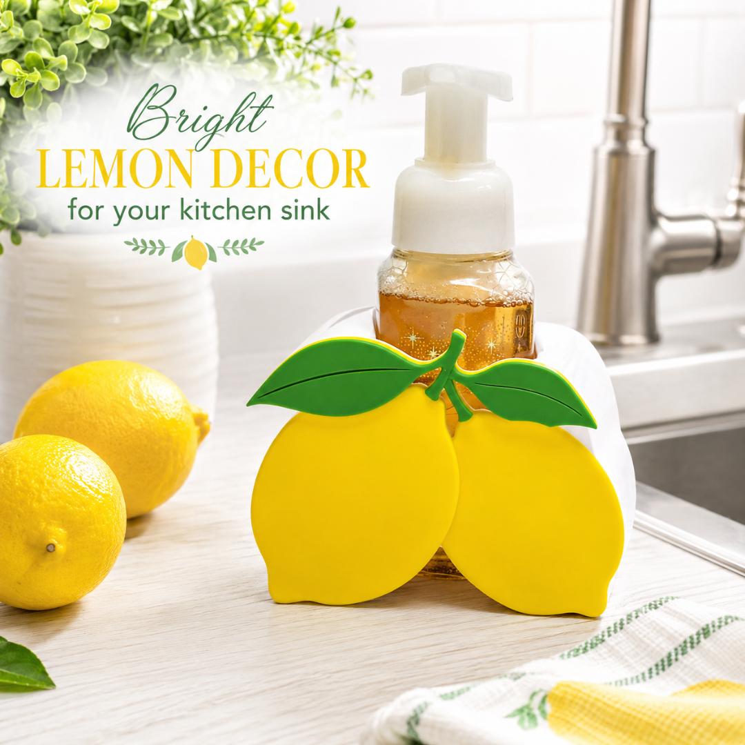 Lemon Foaming Soap Holder – Bright Kitchen Decor