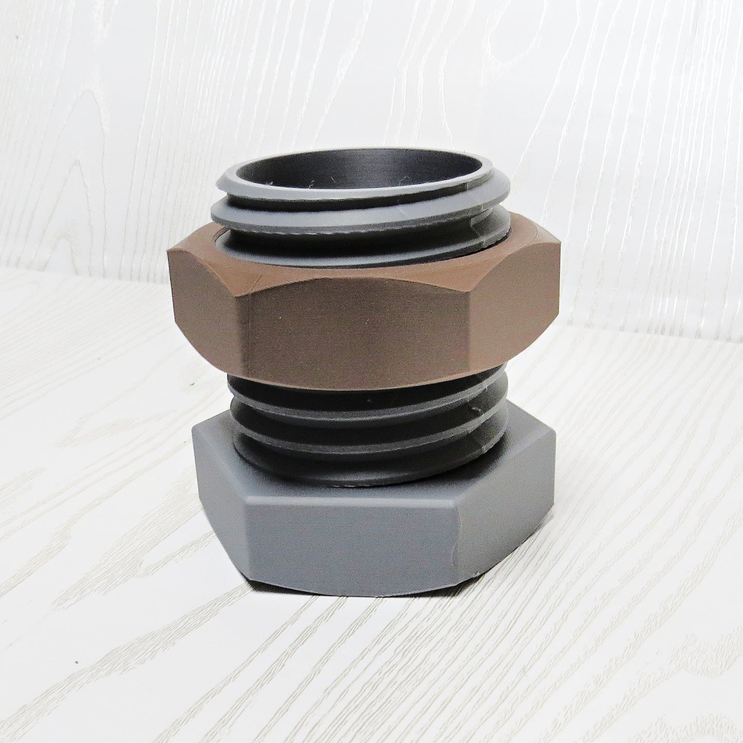 Adjustable Nut and Bolt Pencil Holder – Mechanical Desk Organizer Gift for Dad Tool Lover Office Decor