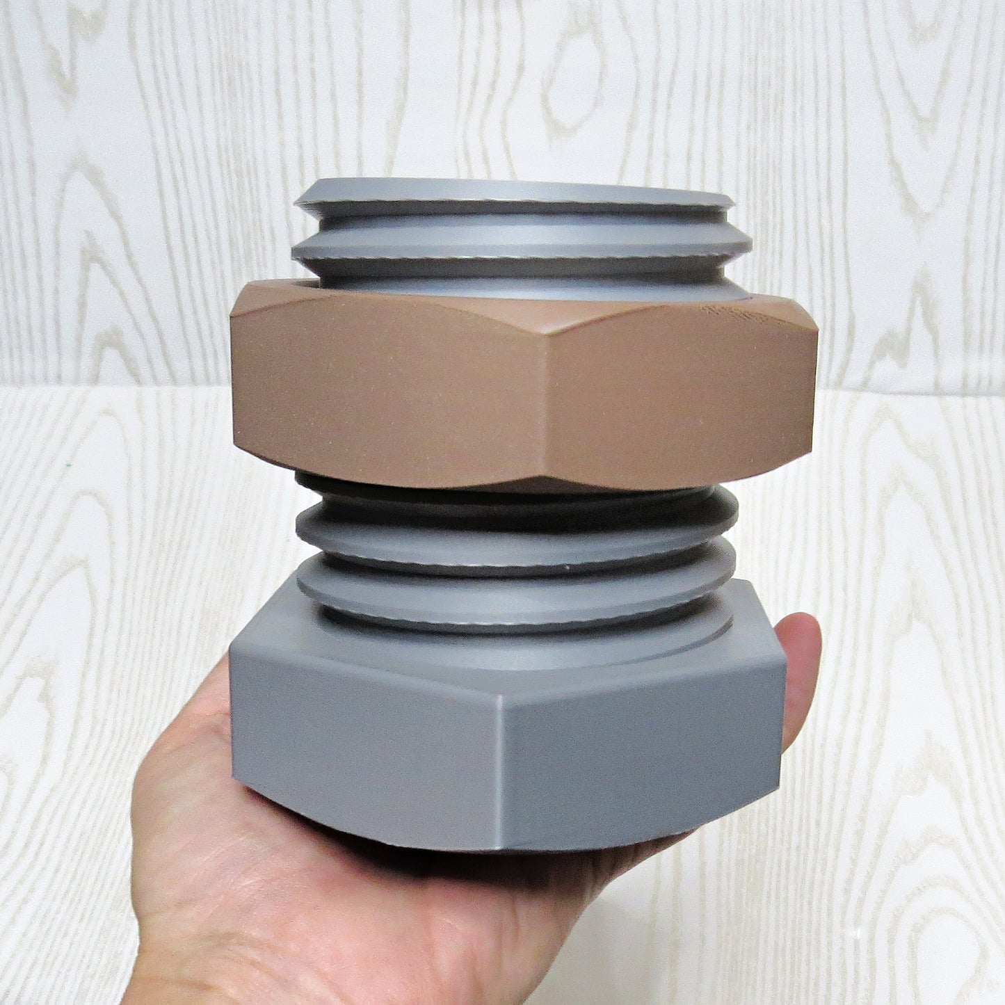 Adjustable Nut and Bolt Pencil Holder – Mechanical Desk Organizer Gift for Dad Tool Lover Office Decor