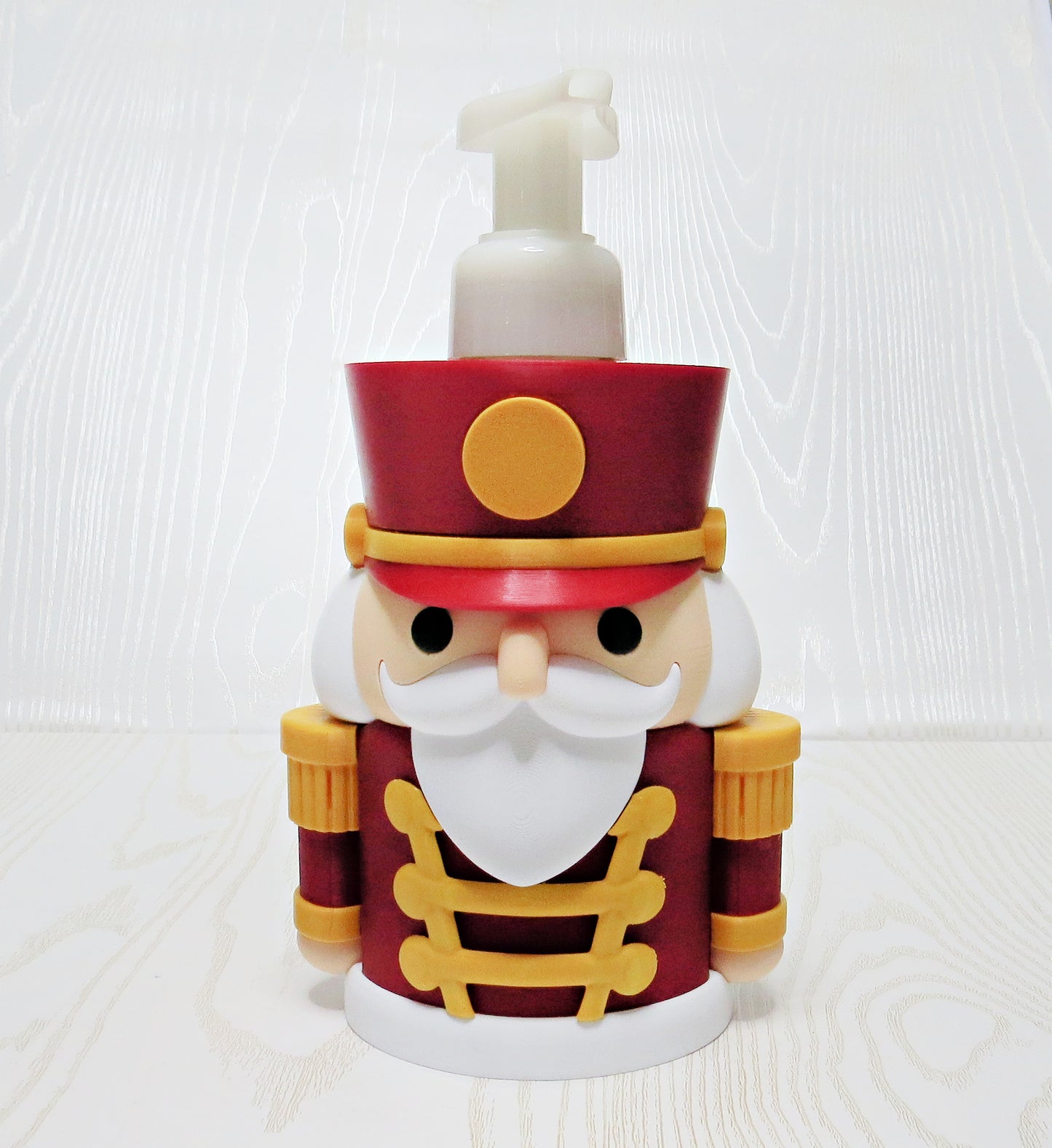 Nutcracker foaming soap holder christmas bathroom decor