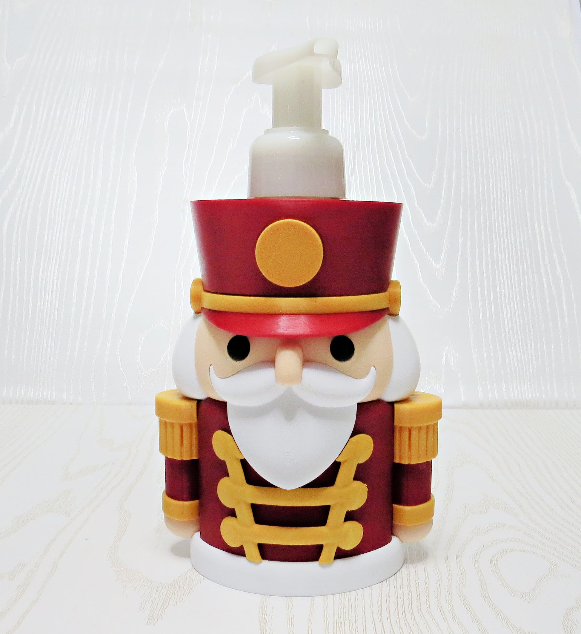Nutcracker foaming soap holder christmas bathroom decor