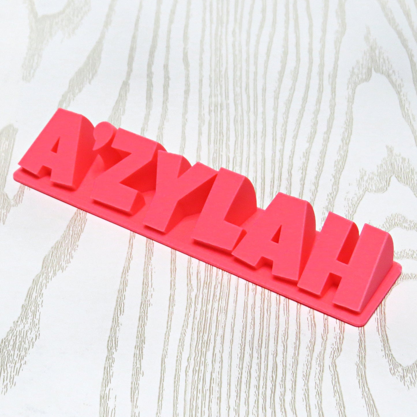 Personalized 3D Printed Nameplate - Custom Teacher Desk Sign - lifestyle in-use display