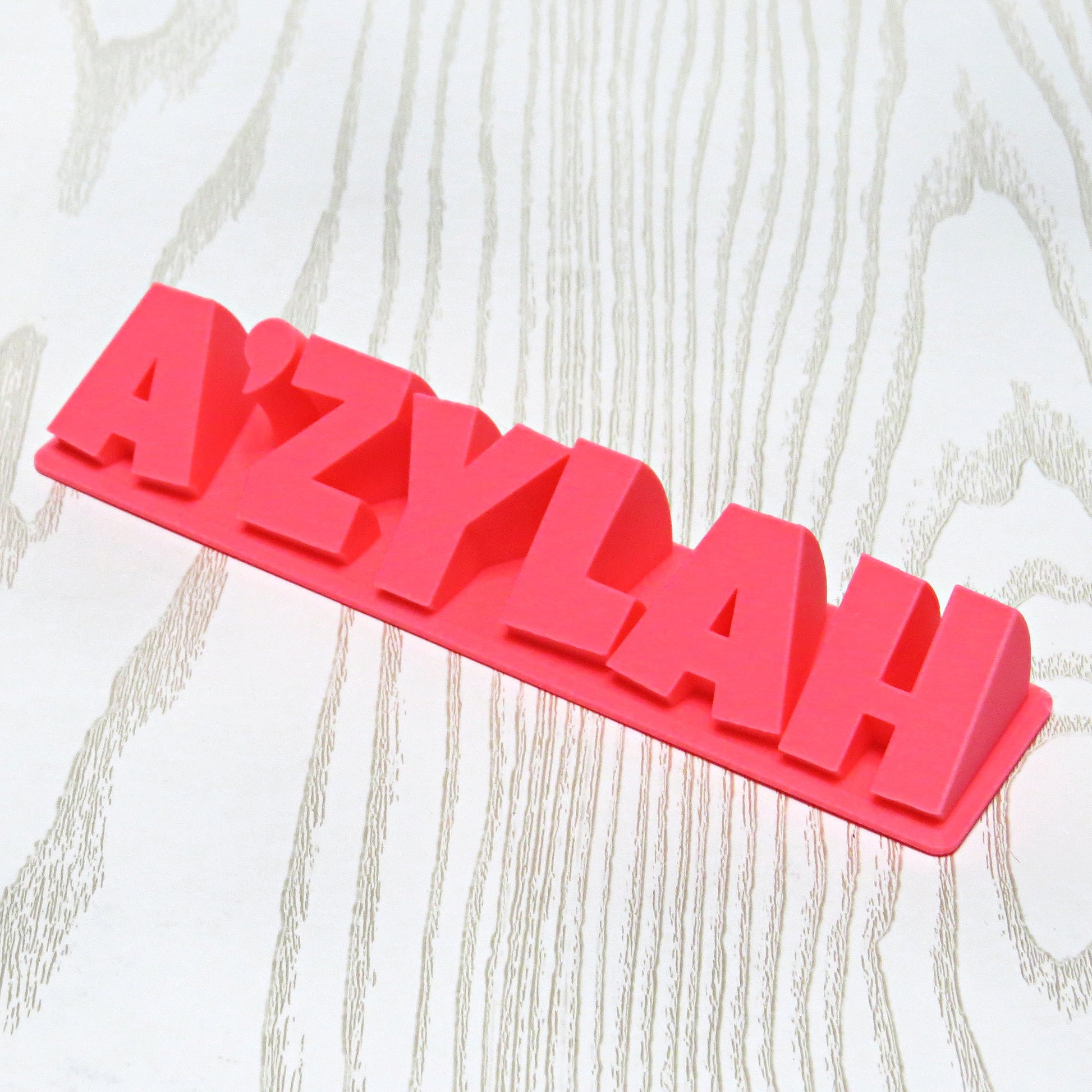 Personalized 3D Printed Nameplate - Custom Teacher Desk Sign - lifestyle in-use display