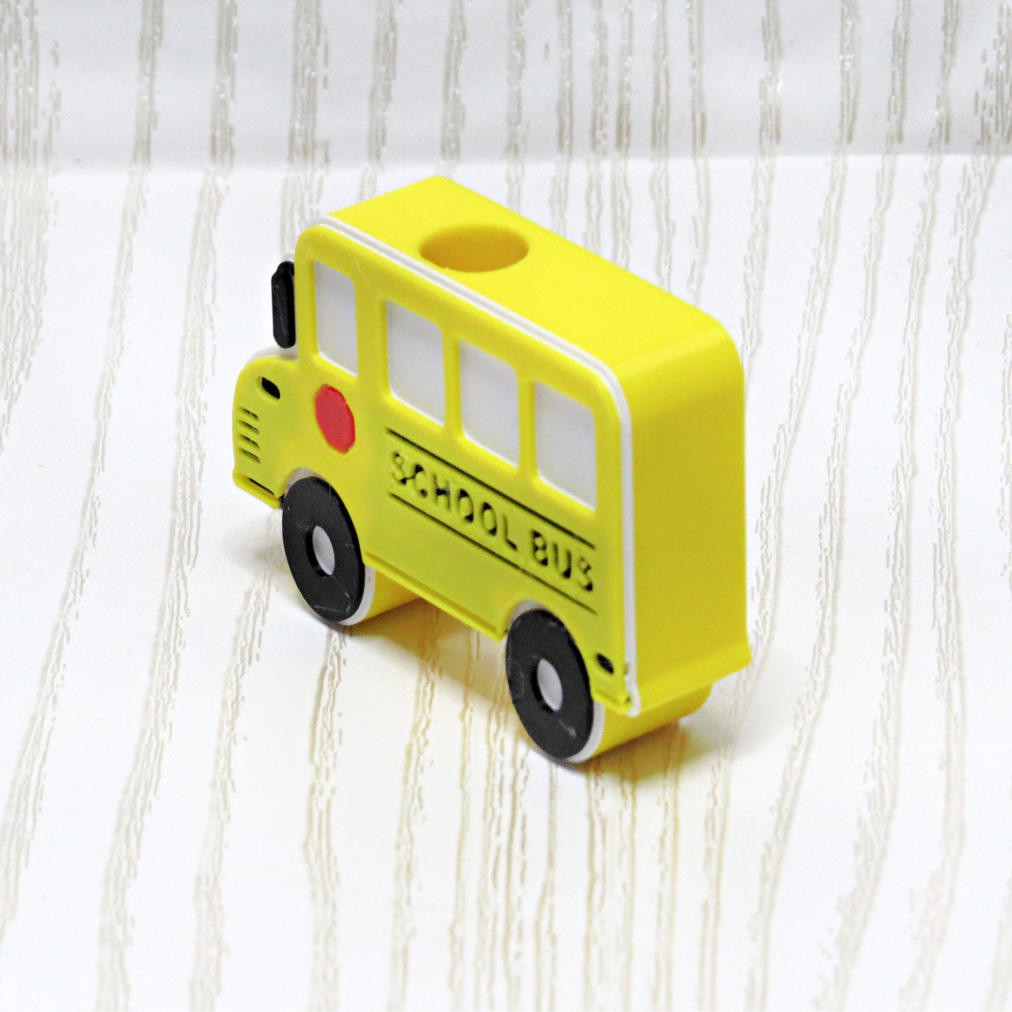 School Bus Straw Topper – Back to School Cup Accessory for Teachers & Students