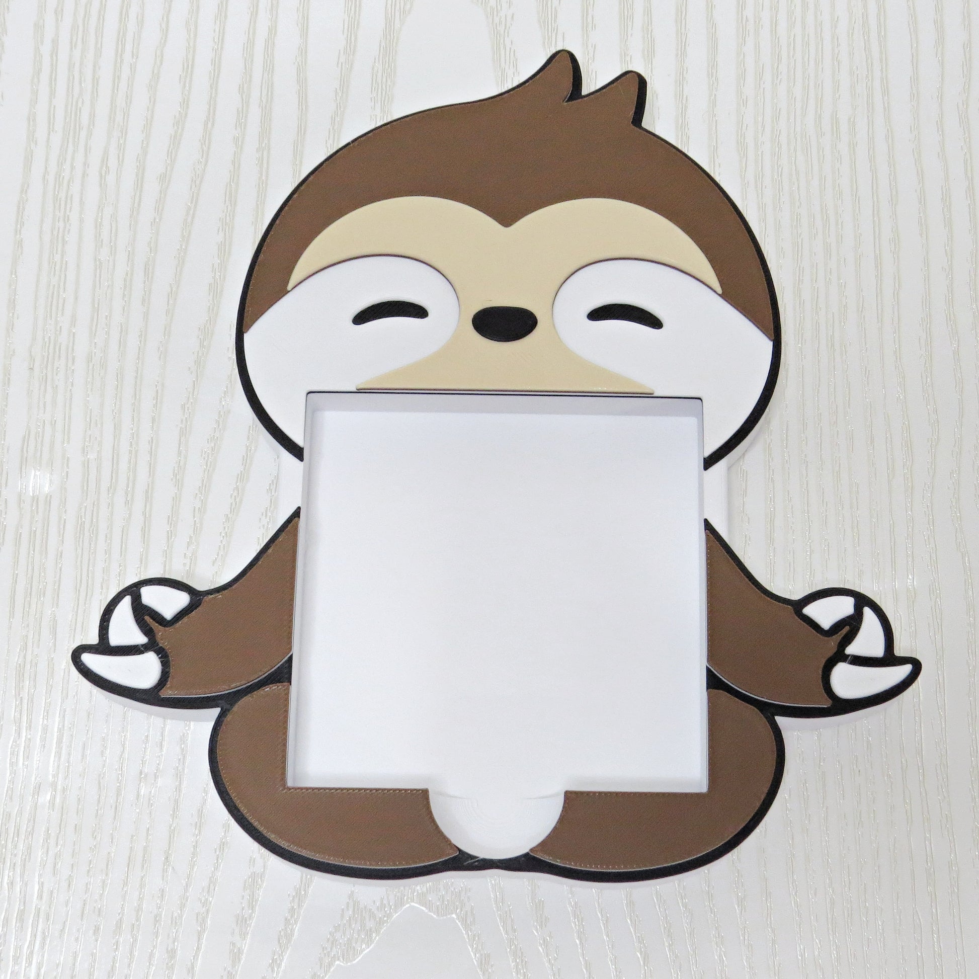 Cute sloth sticky note holder desk organizer animal memo pad dispenser