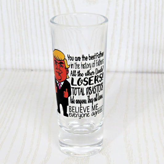 Best Dad Ever All the Other Losers Shot Glass from Kids Son Daughter - Father's Day Funny Drinking Gift for Men 2 Ounce