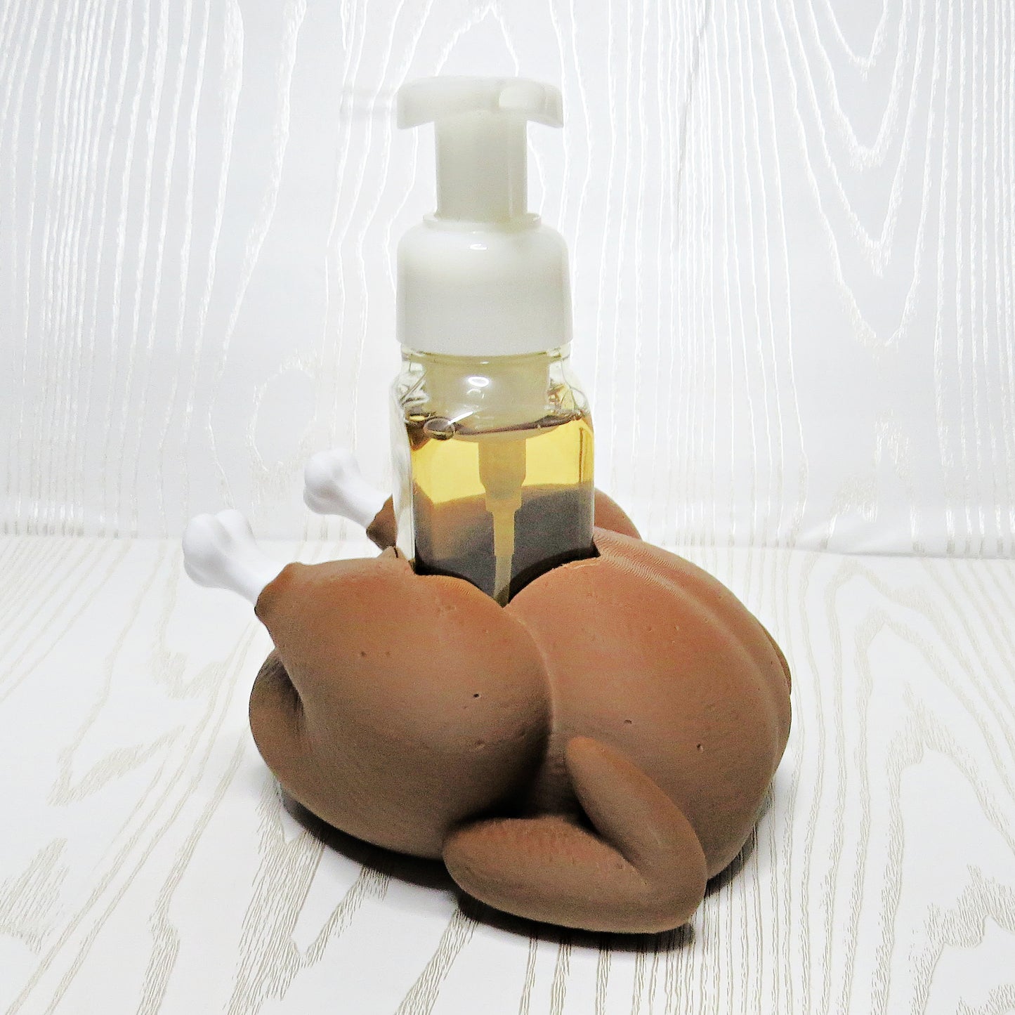 Thanksgiving turkey foaming soap holder fall kitchen decor