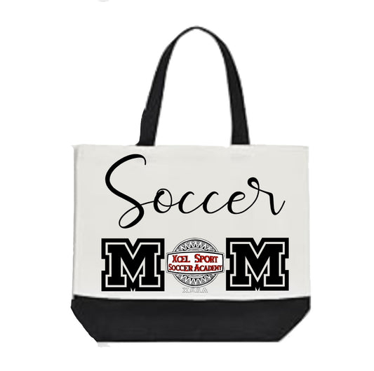 XCEL Sport Soccer Academy Mom Polyester Tote Bag - Essential Bag
