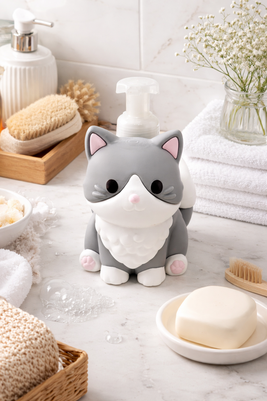 cat-foaming-soap-holder-cute-kitty-bathroom-decor