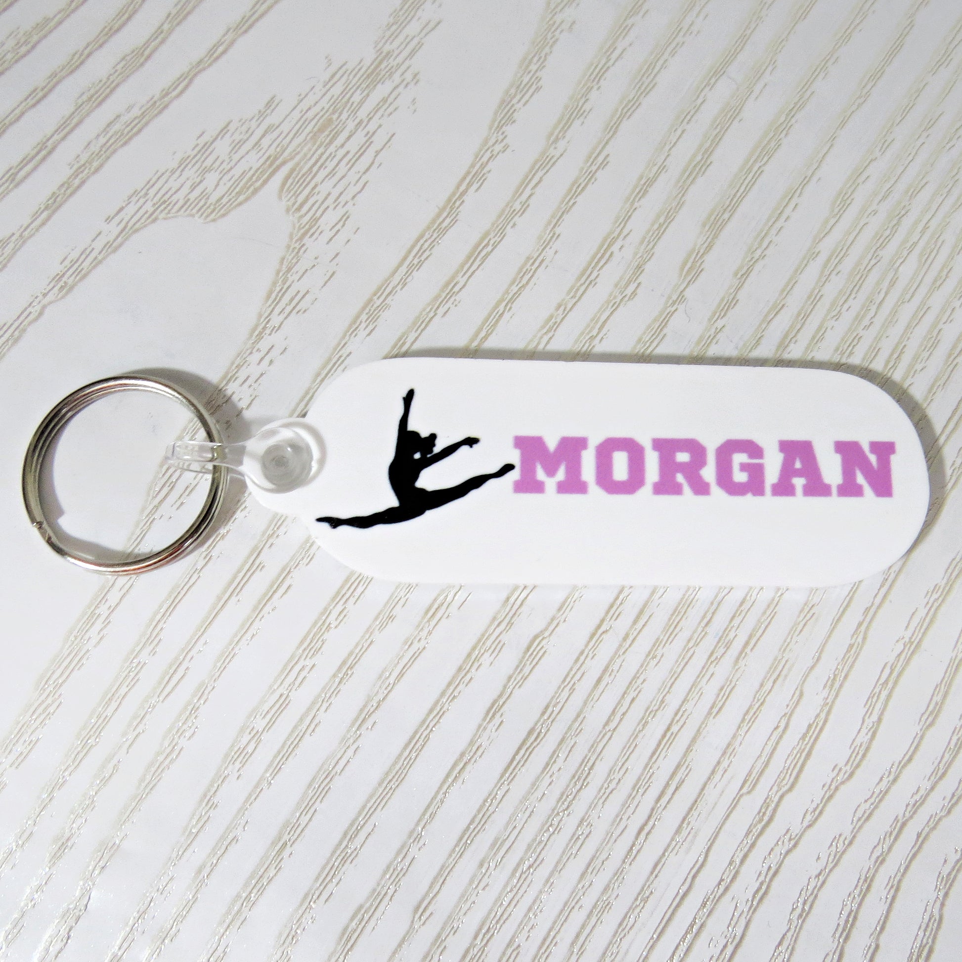 personalized-dance-keychain-custom-name-tag-dancer-gift-ballet-team-accessory-handmade-boutique-sports-keychain