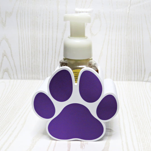 Dog paw bath and body works foaming soap holder pet themed bathroom counter decor