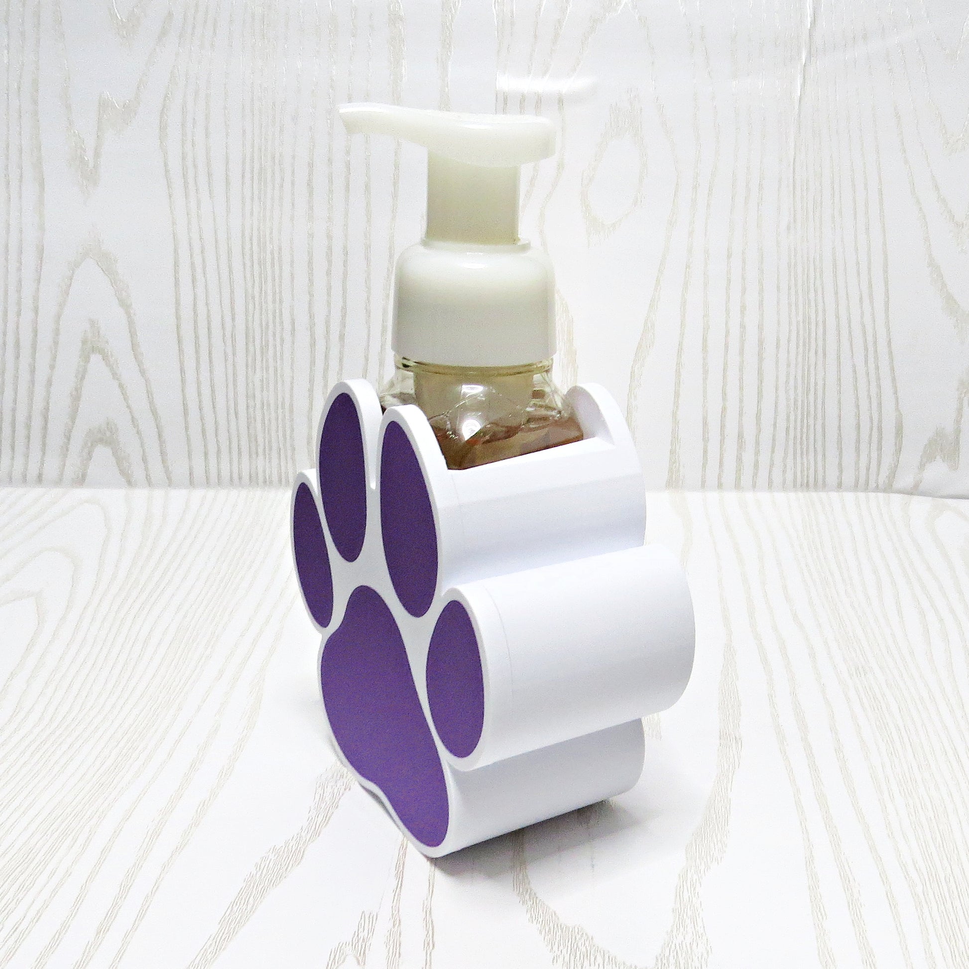Dog Paw Soap Holder for Foaming Hand Soap | Cute Pet Bathroom Decor - close-up of sculpted design detail