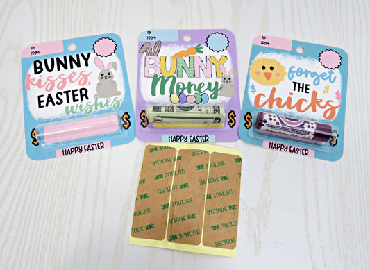 Easter Basket Money Card with Plastic Dome - Bunny Day Unique Money Holder for Cash Gift - Greeting Cards - Gift for Her Him Boy Girl Note