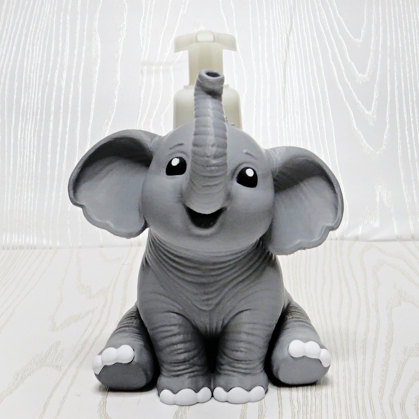 Elephant foaming soap holder gray bathroom decor