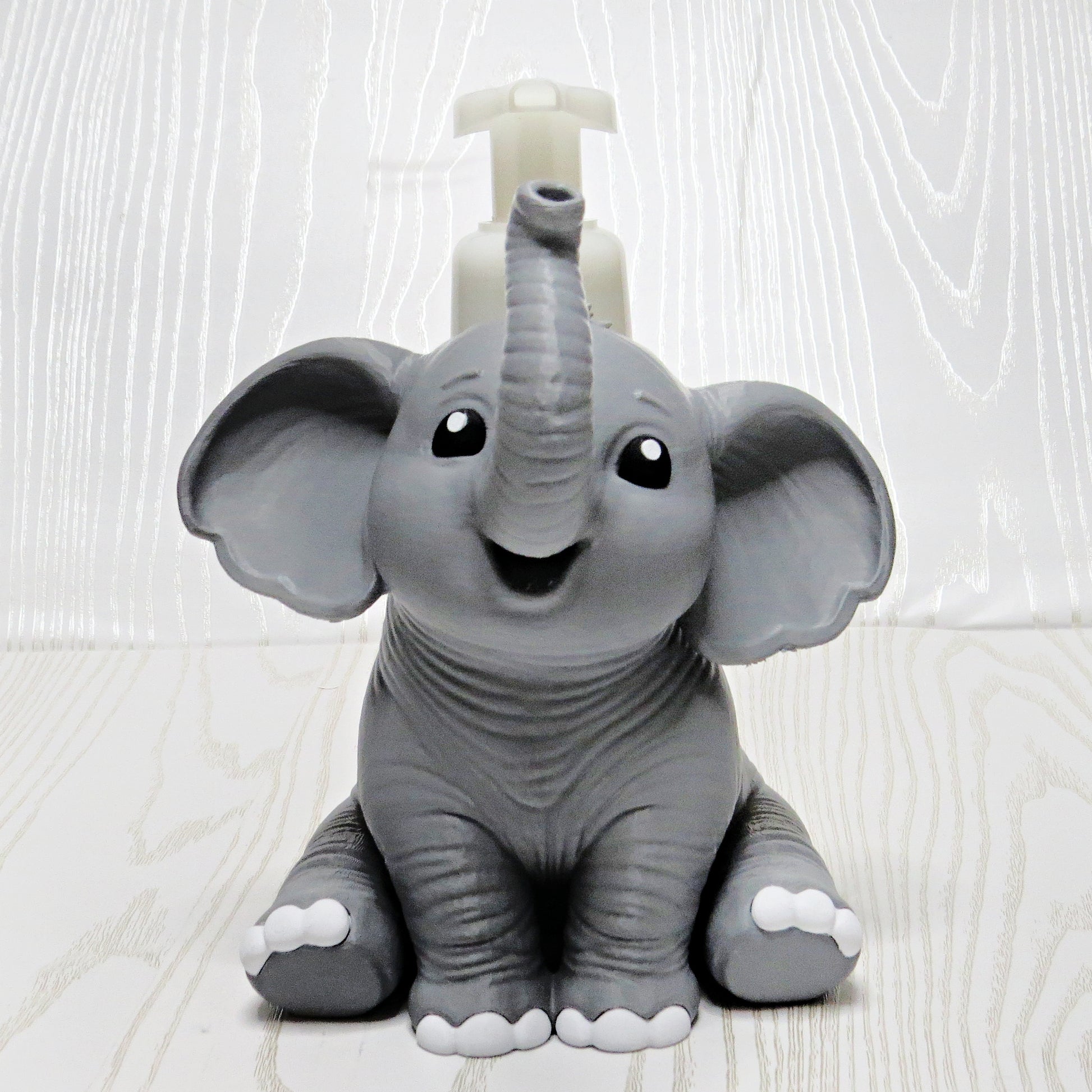 Elephant foaming soap holder gray bathroom decor