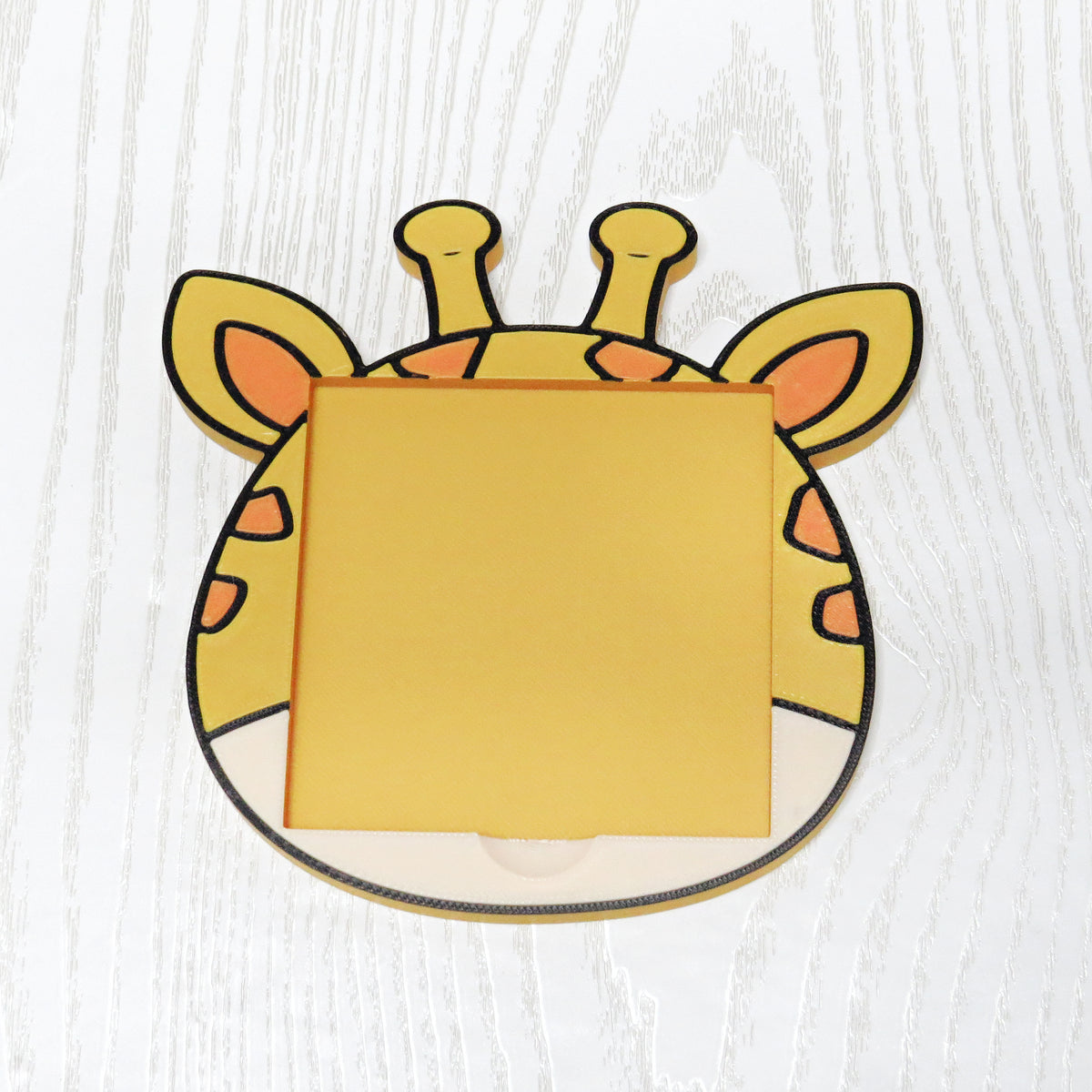 Cute Giraffe Sticky Note Holder — Animal Desk Organizer for Office or Classroom
