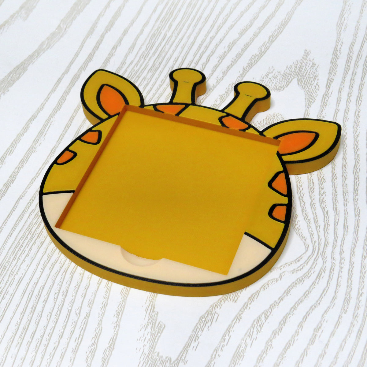 Cute Giraffe Sticky Note Holder — Animal Desk Organizer for Office or Classroom