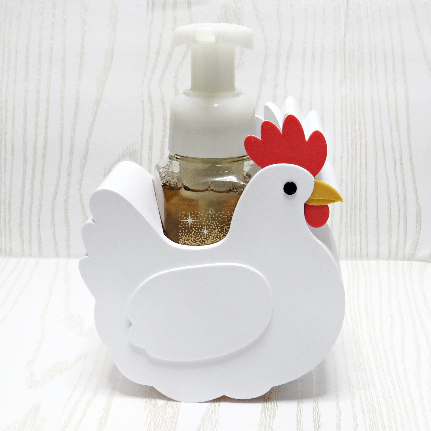 Chicken Foaming Soap Holder – Farmhouse Hen Bathroom & Kitchen Decor
