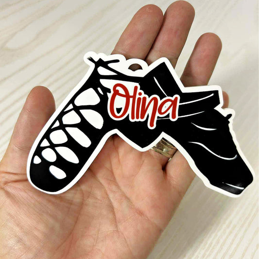 Personalized Irish Dance Bag Tag – Ghillies & Hard Shoes Name Tag