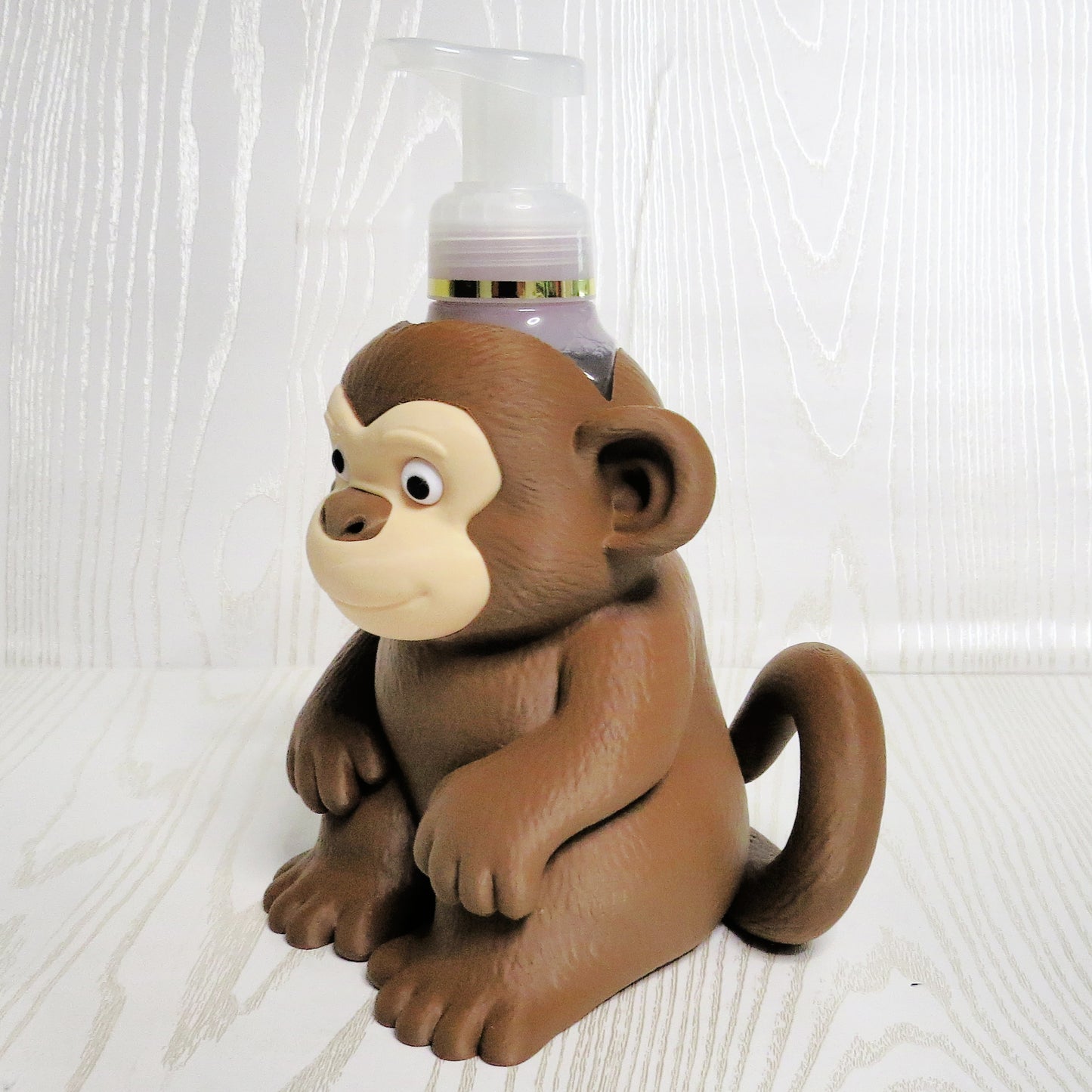 Cute Monkey Foaming Soap Holder — Jungle Animal Bathroom Decor for BBW Bottles